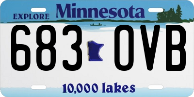 MN license plate 683OVB