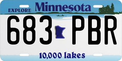 MN license plate 683PBR