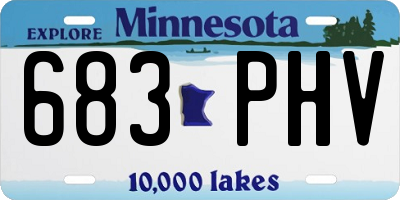 MN license plate 683PHV