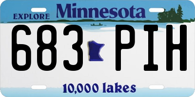 MN license plate 683PIH