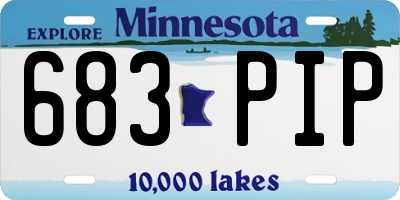 MN license plate 683PIP