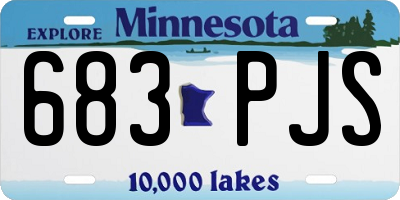 MN license plate 683PJS