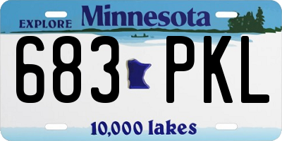 MN license plate 683PKL