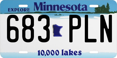 MN license plate 683PLN