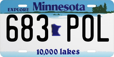 MN license plate 683POL