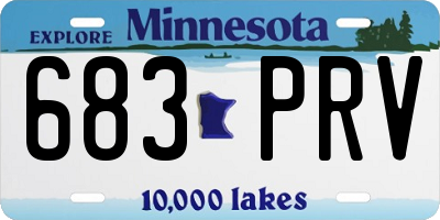 MN license plate 683PRV