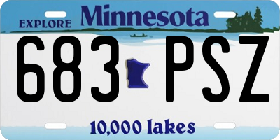 MN license plate 683PSZ
