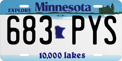 MN license plate 683PYS