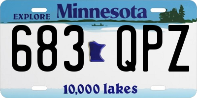 MN license plate 683QPZ