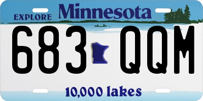 MN license plate 683QQM