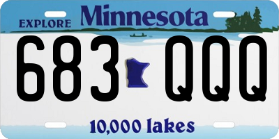 MN license plate 683QQQ