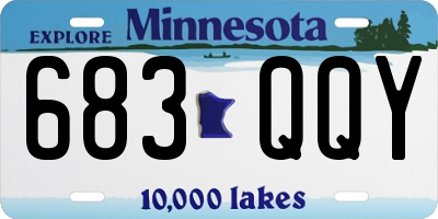 MN license plate 683QQY