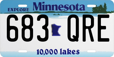 MN license plate 683QRE