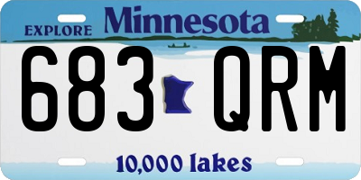 MN license plate 683QRM