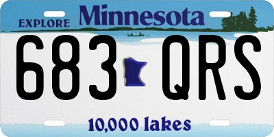 MN license plate 683QRS