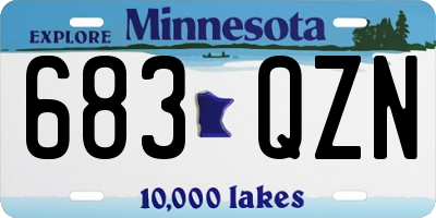 MN license plate 683QZN