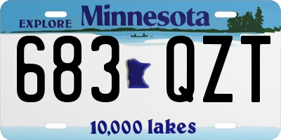 MN license plate 683QZT