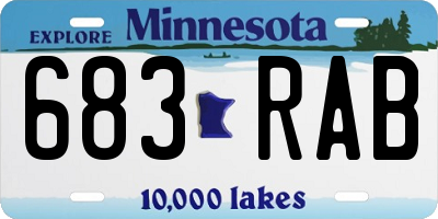 MN license plate 683RAB