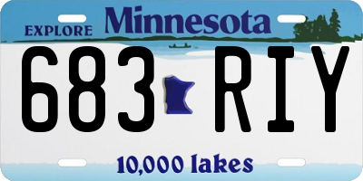 MN license plate 683RIY