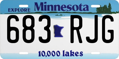 MN license plate 683RJG