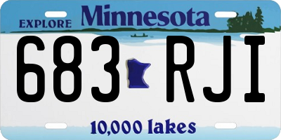 MN license plate 683RJI