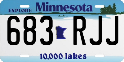 MN license plate 683RJJ