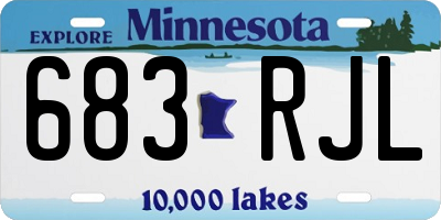 MN license plate 683RJL