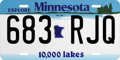 MN license plate 683RJQ