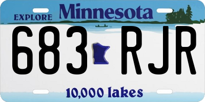 MN license plate 683RJR