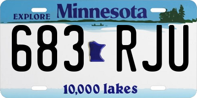 MN license plate 683RJU