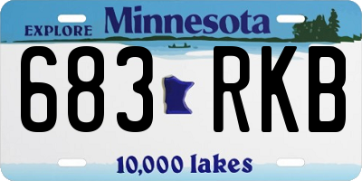 MN license plate 683RKB