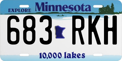 MN license plate 683RKH