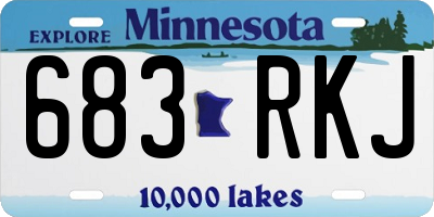 MN license plate 683RKJ