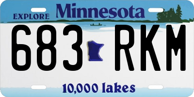 MN license plate 683RKM