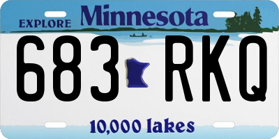MN license plate 683RKQ