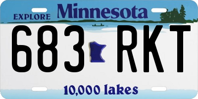 MN license plate 683RKT
