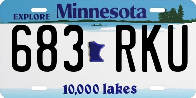 MN license plate 683RKU
