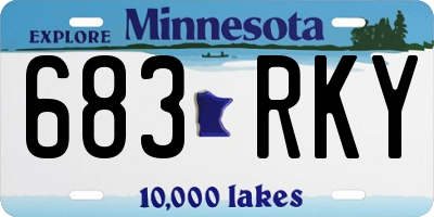 MN license plate 683RKY