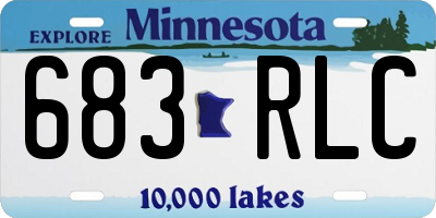 MN license plate 683RLC