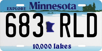 MN license plate 683RLD