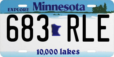 MN license plate 683RLE