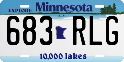 MN license plate 683RLG