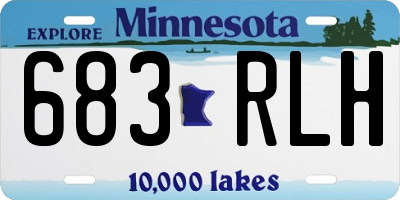 MN license plate 683RLH