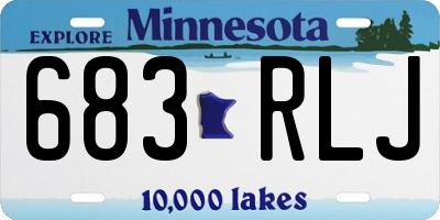 MN license plate 683RLJ