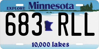 MN license plate 683RLL