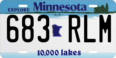 MN license plate 683RLM