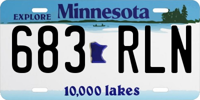 MN license plate 683RLN