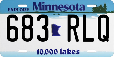 MN license plate 683RLQ