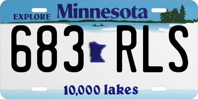 MN license plate 683RLS