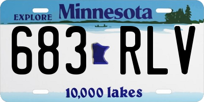 MN license plate 683RLV
